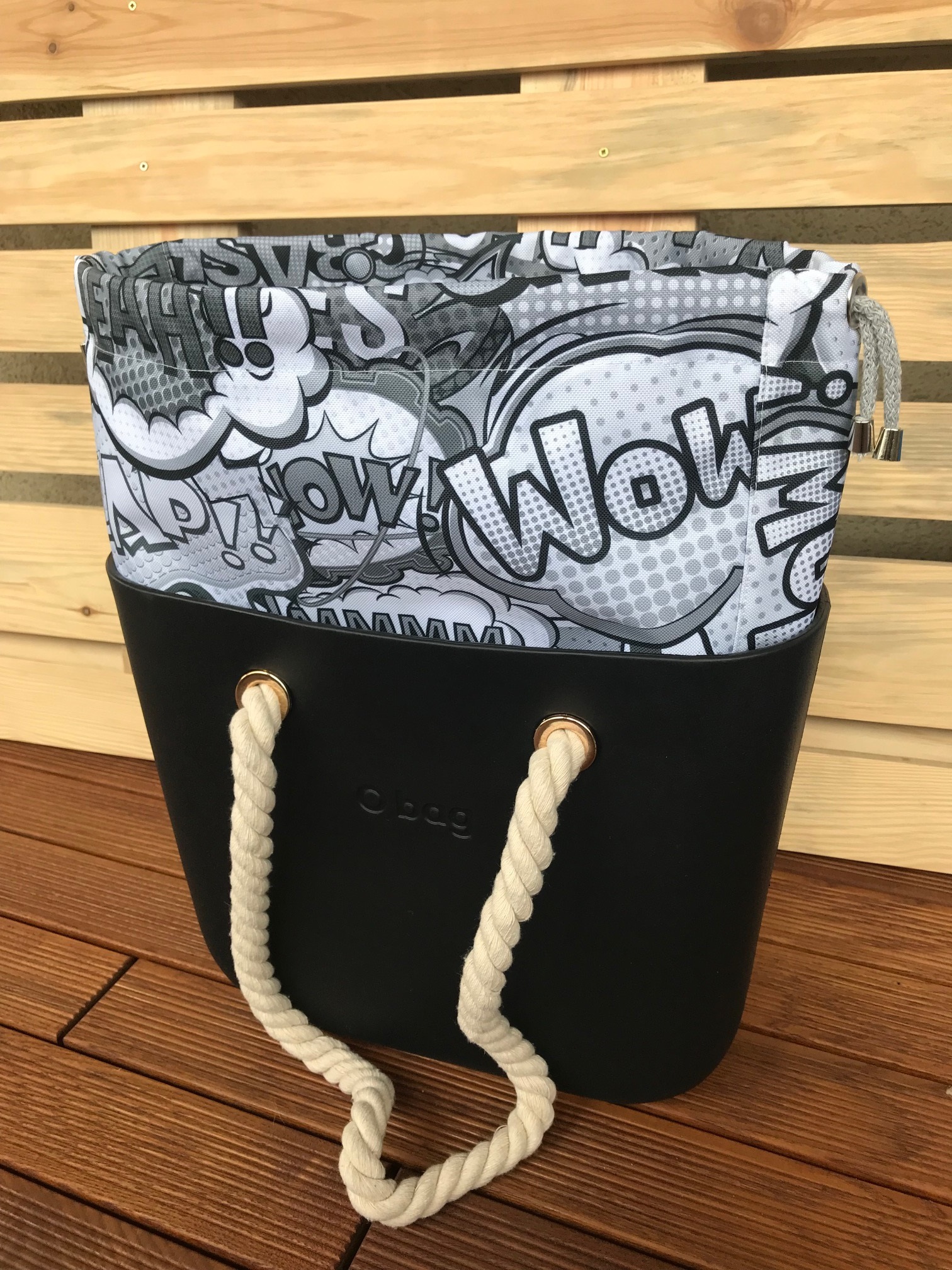 organizer komin do torebki obag mini wzór komiks