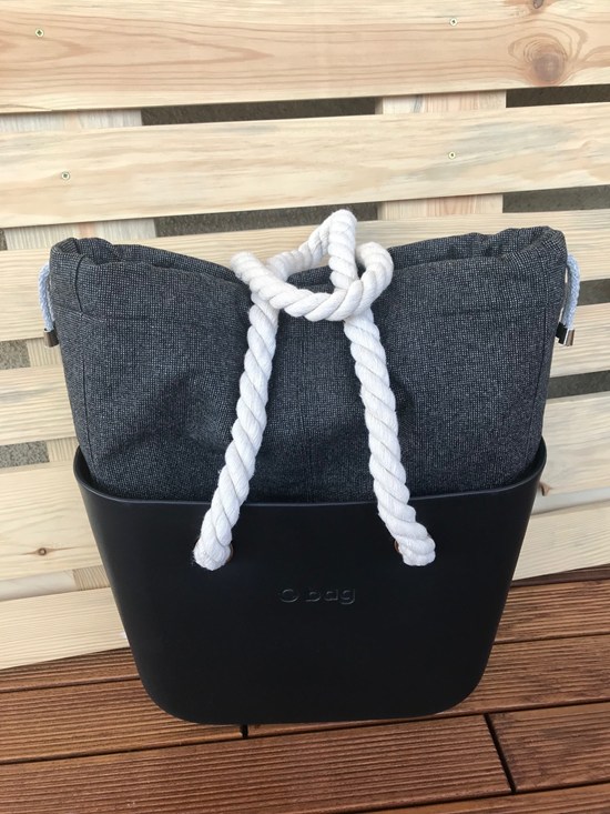 organizer komin do torebki obag mini szary