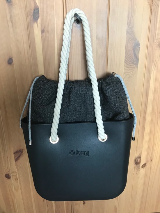 organizer komin do torebki obag mini szary