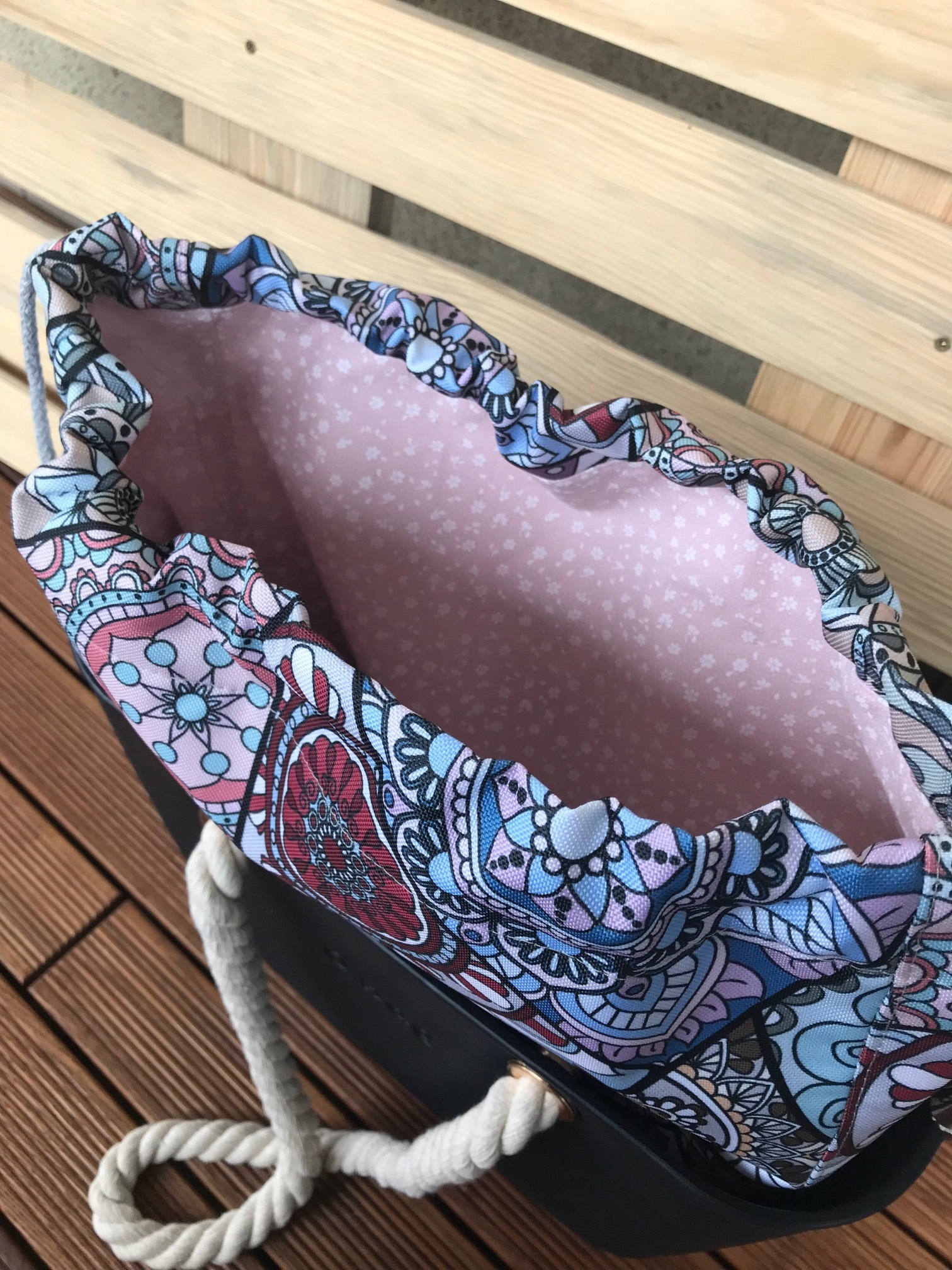 organizer komin do obag mini wzór witraż