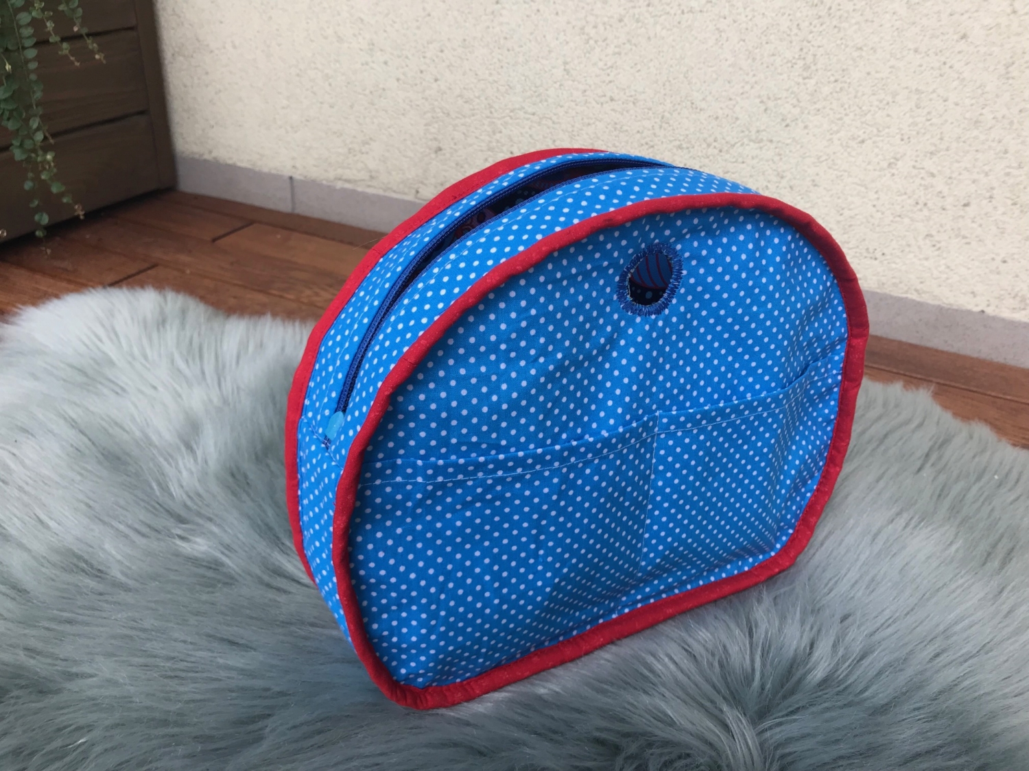 organizer na zamek obag moonlight paisley czerwony