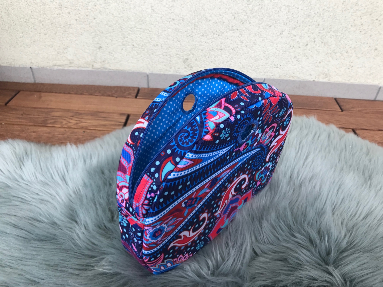 organizer na zamek obag moonlight paisley czerwony