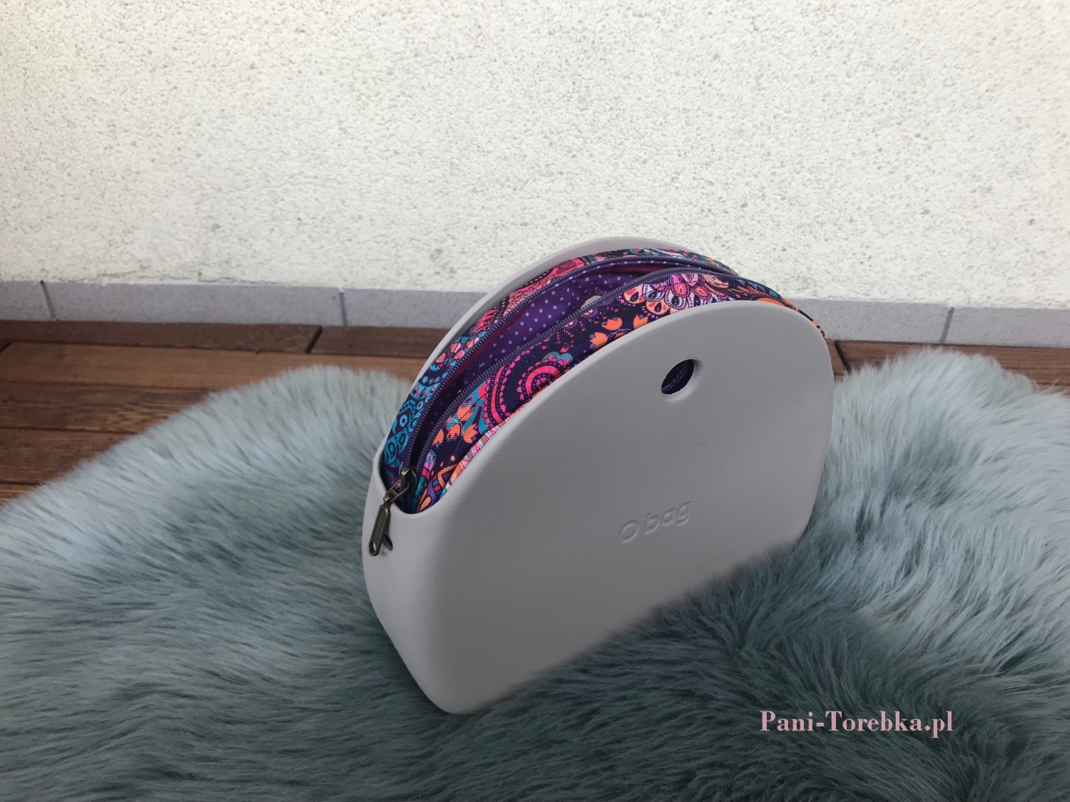 organizer na zamek obag moonlight paisley fioletowy