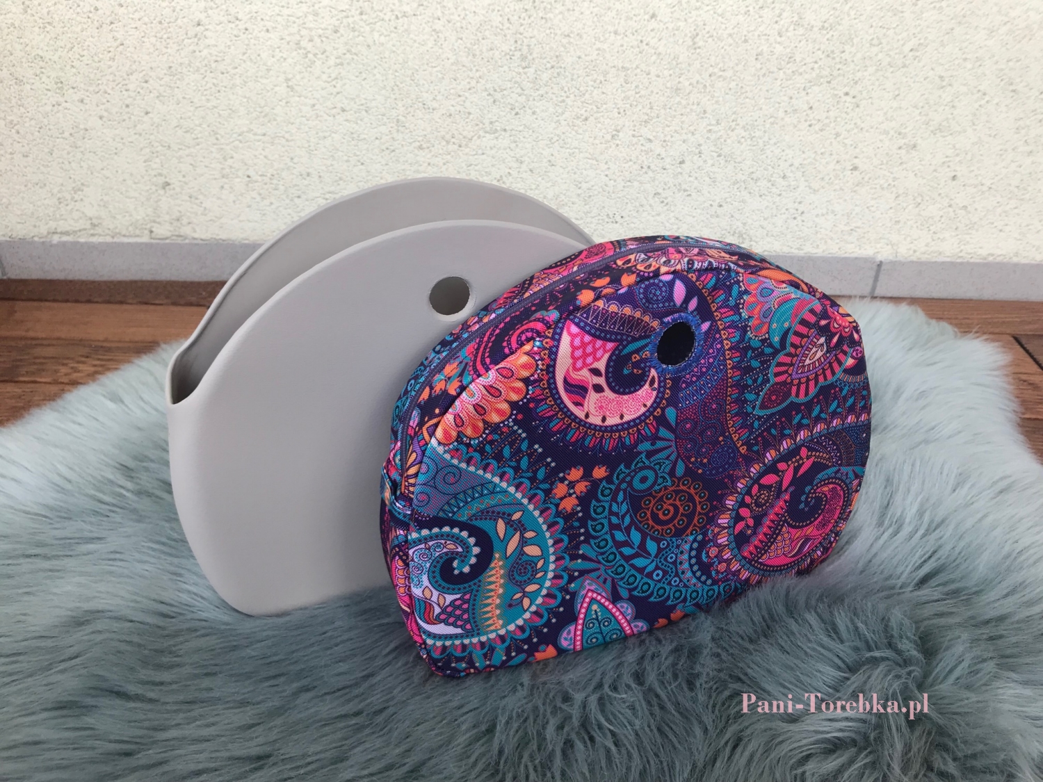 organizer na zamek obag moonlight paisley fioletowy