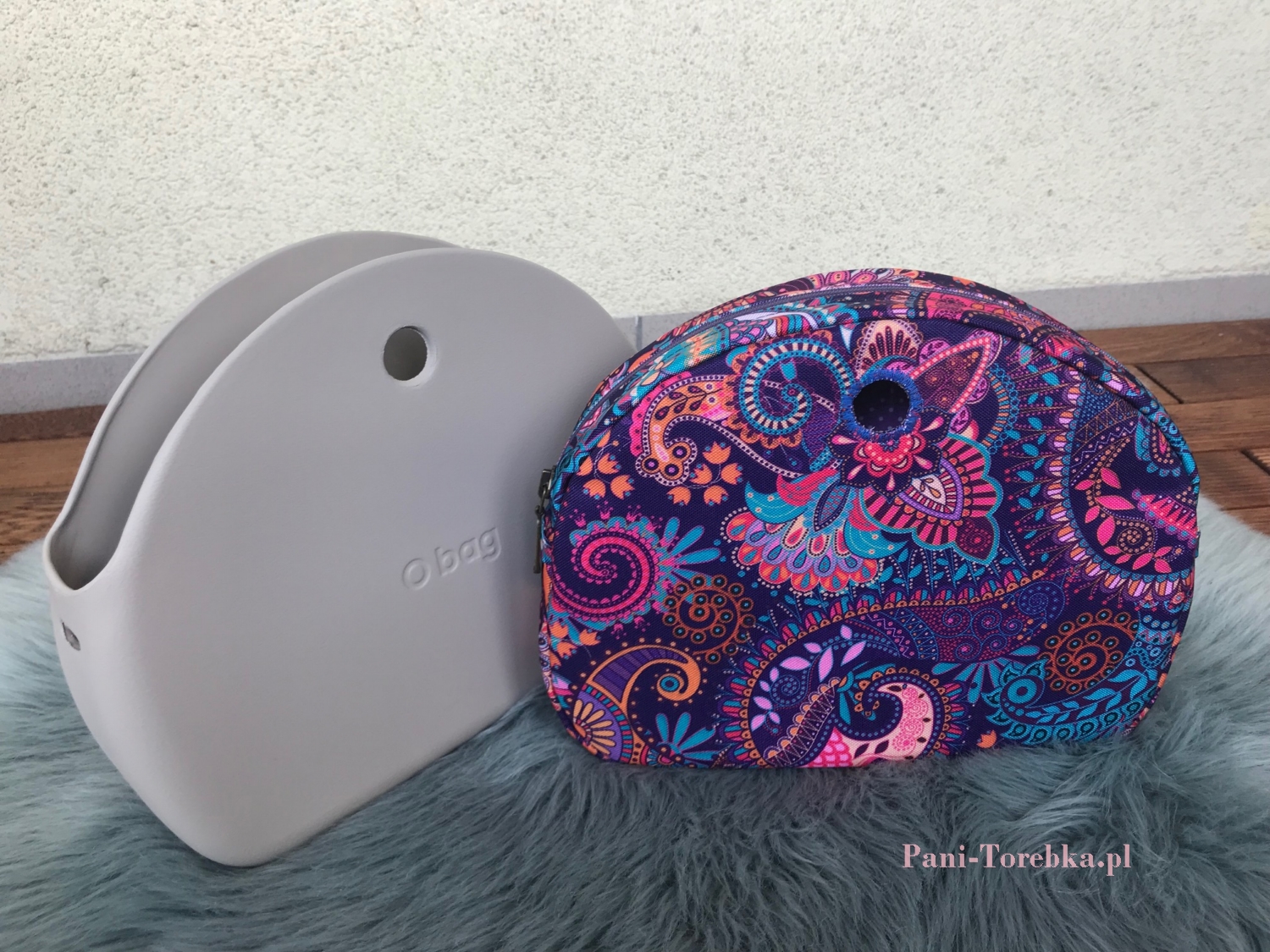 organizer na zamek obag moonlight paisley fioletowy