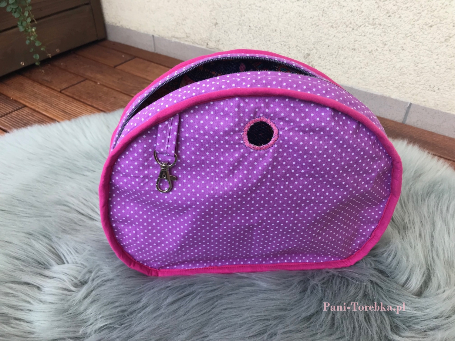 organizer na zamek obag moonlight paisley fioletowy