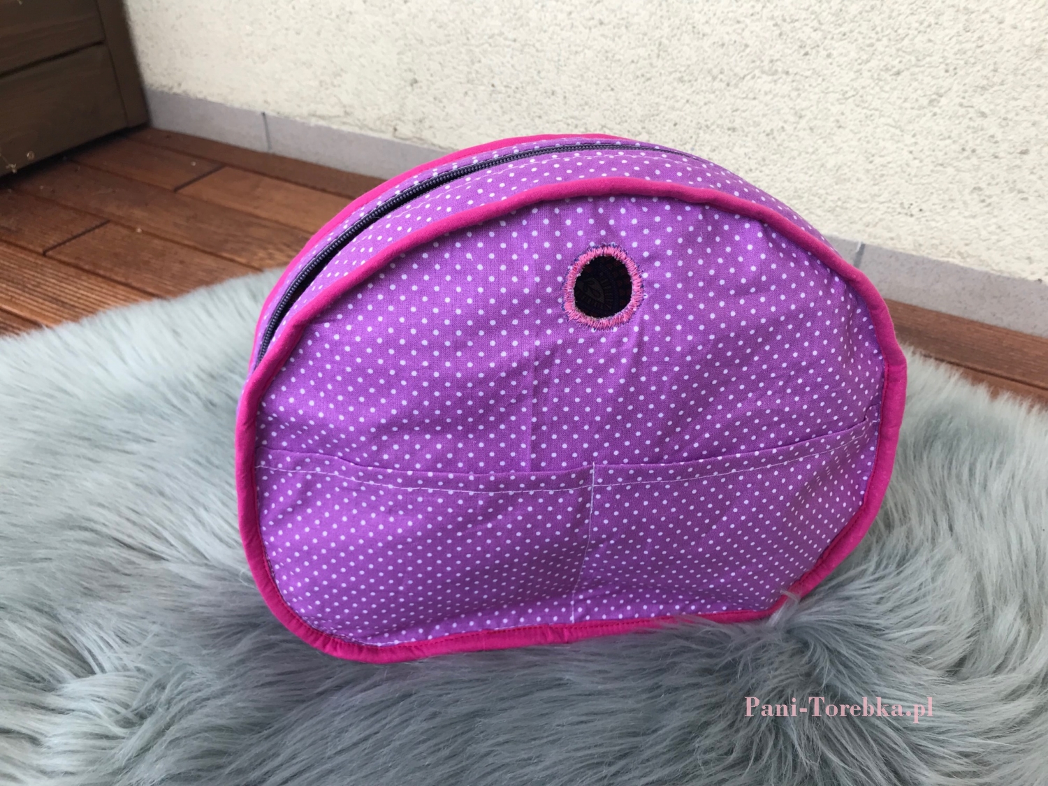 organizer na zamek obag moonlight paisley fioletowy