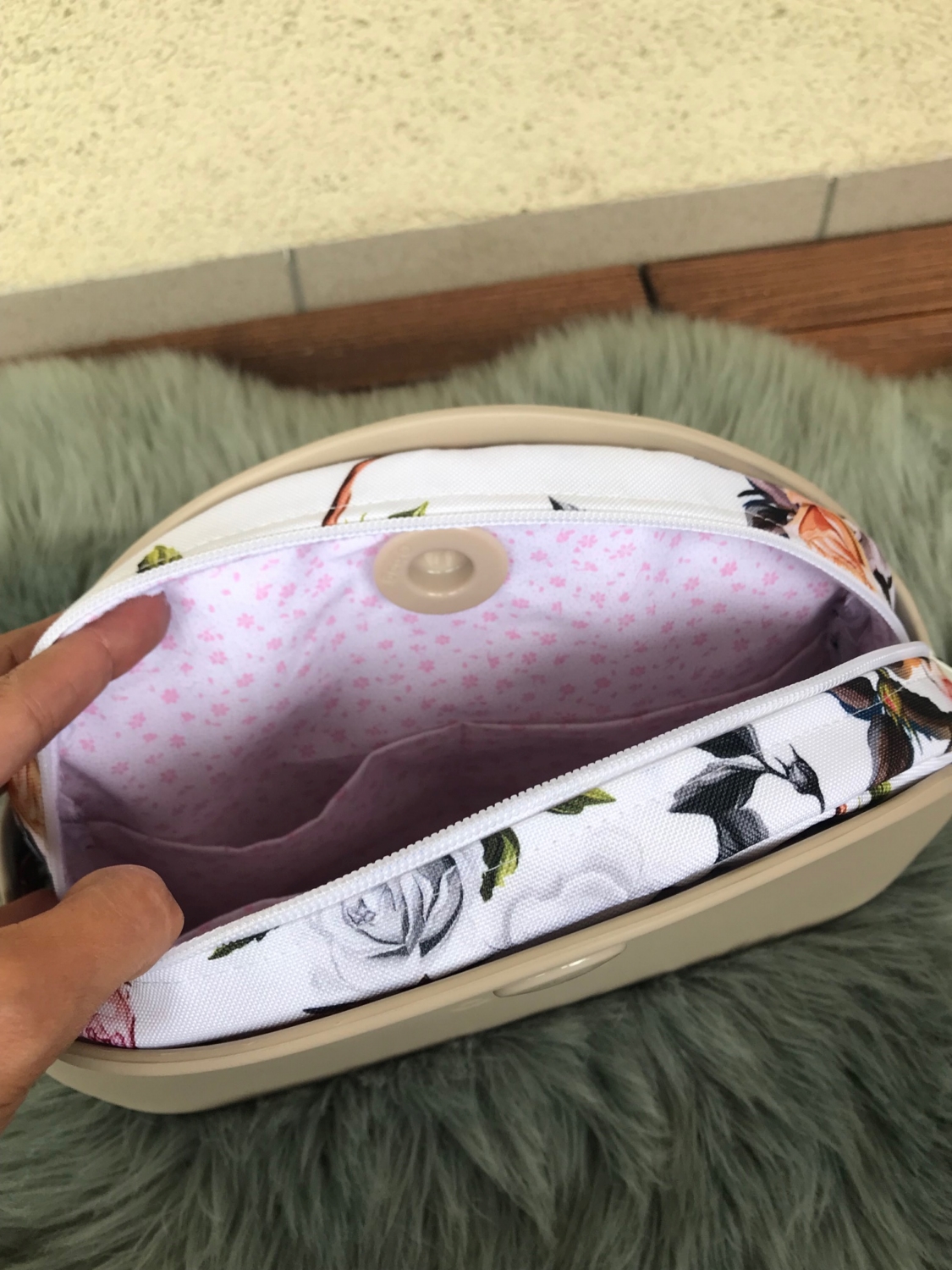 organizer na zamek obag moonlight kolibry w rozach