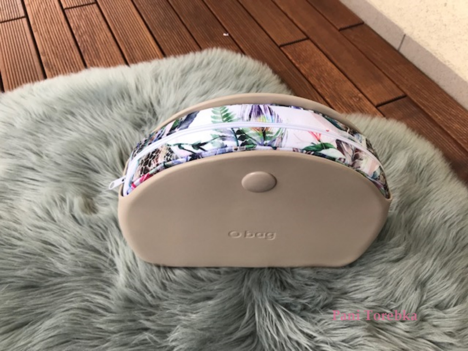 organizer na zamek obag moonlight wzor dzikie kwiaty