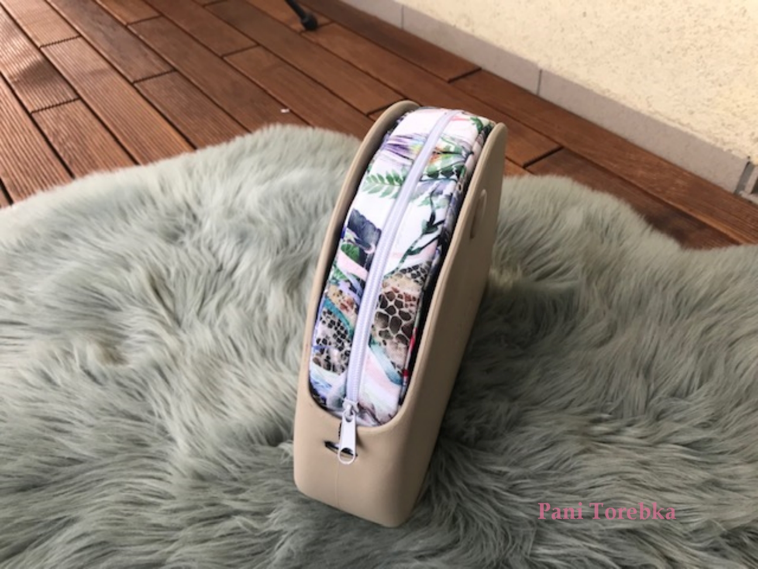 organizer na zamek obag moonlight wzor dzikie kwiaty