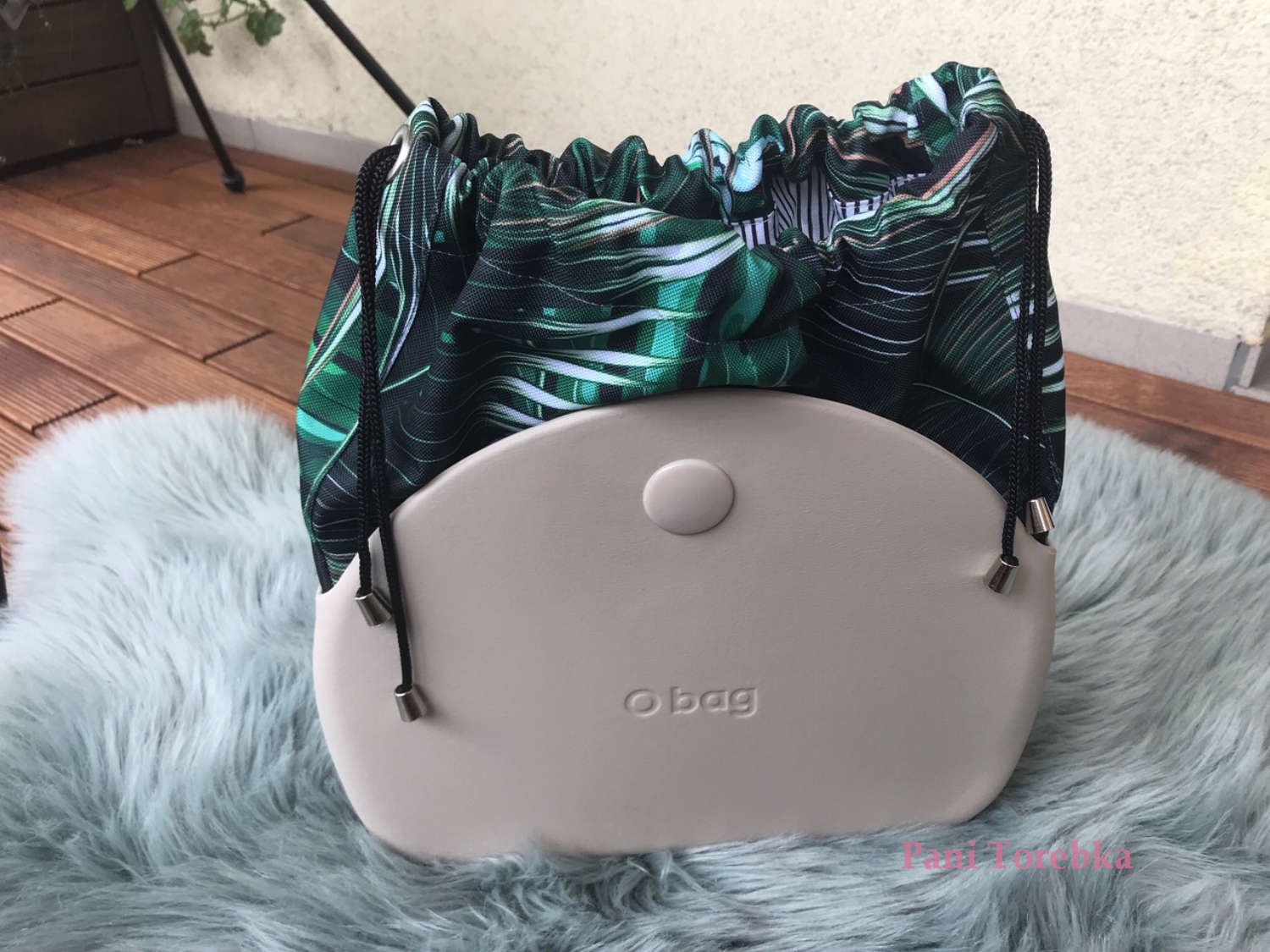 organizer komin do obag moonlight liscie zielone