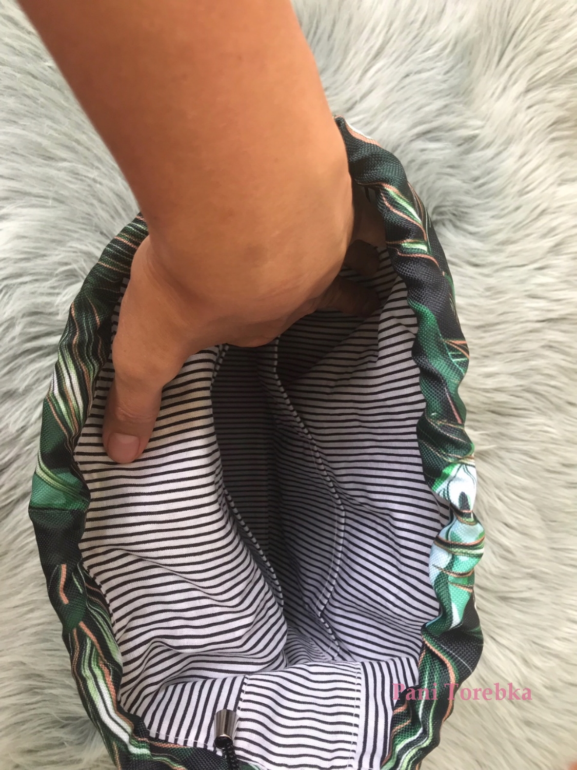 organizer komin do obag moonlight liscie zielone