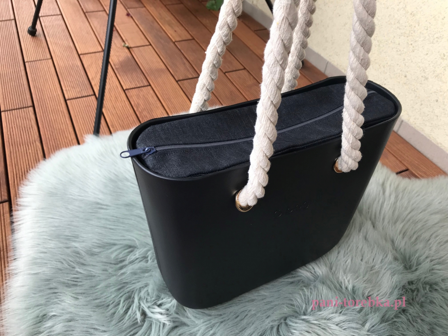 organizer obag mini jeansowy