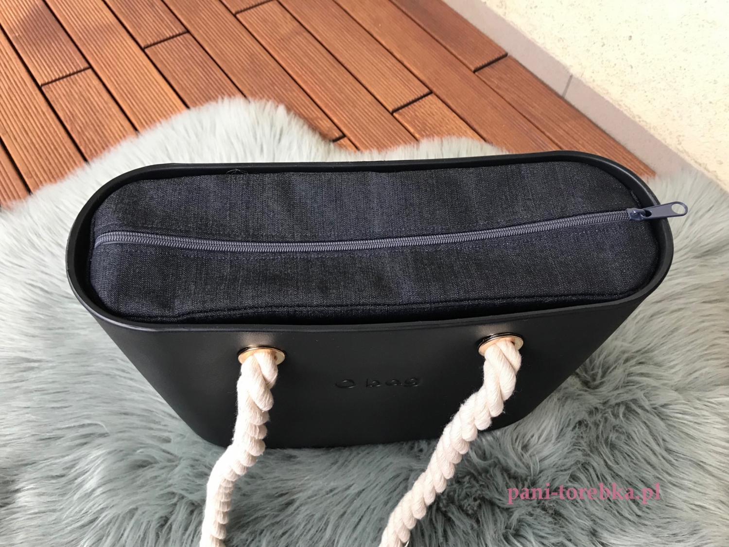 organizer obag mini jeansowy