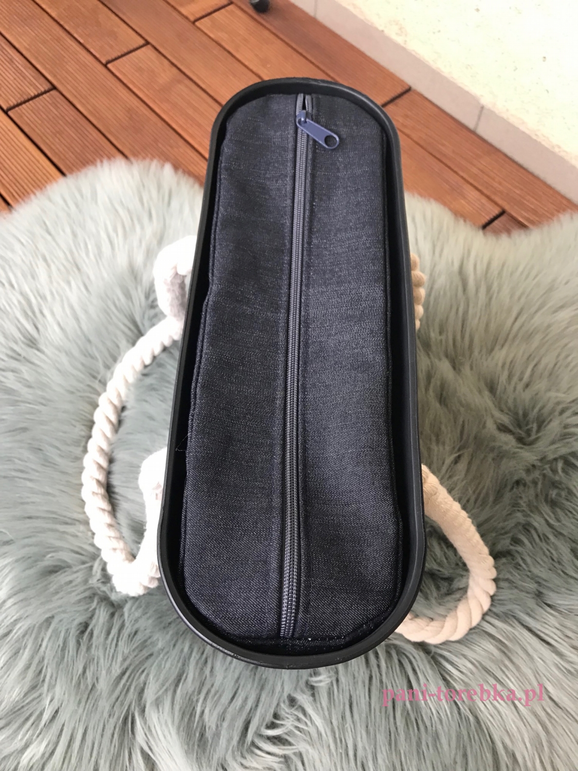 organizer obag mini jeansowy