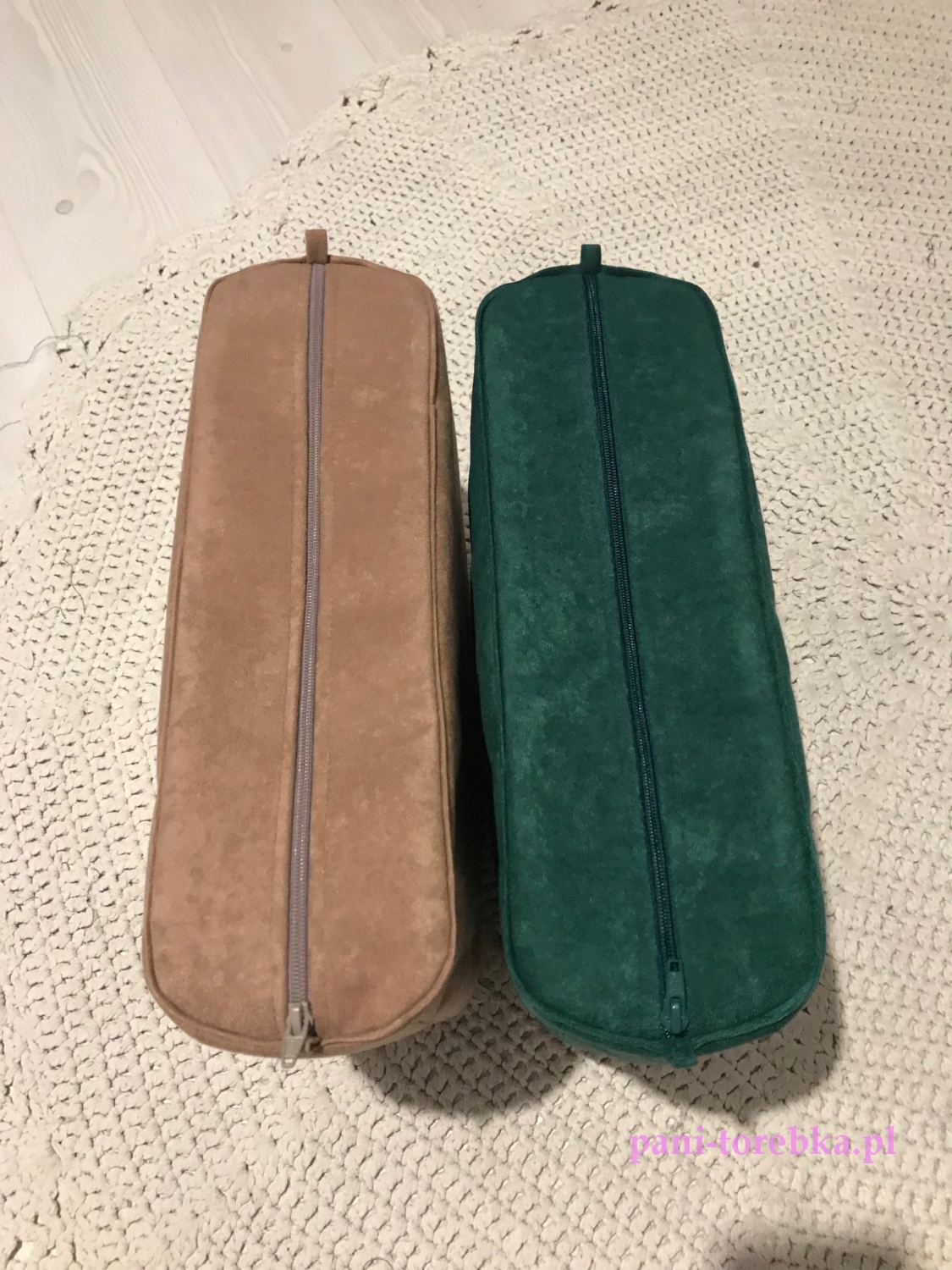 organizer obag standard  na zamek zamsz zielony