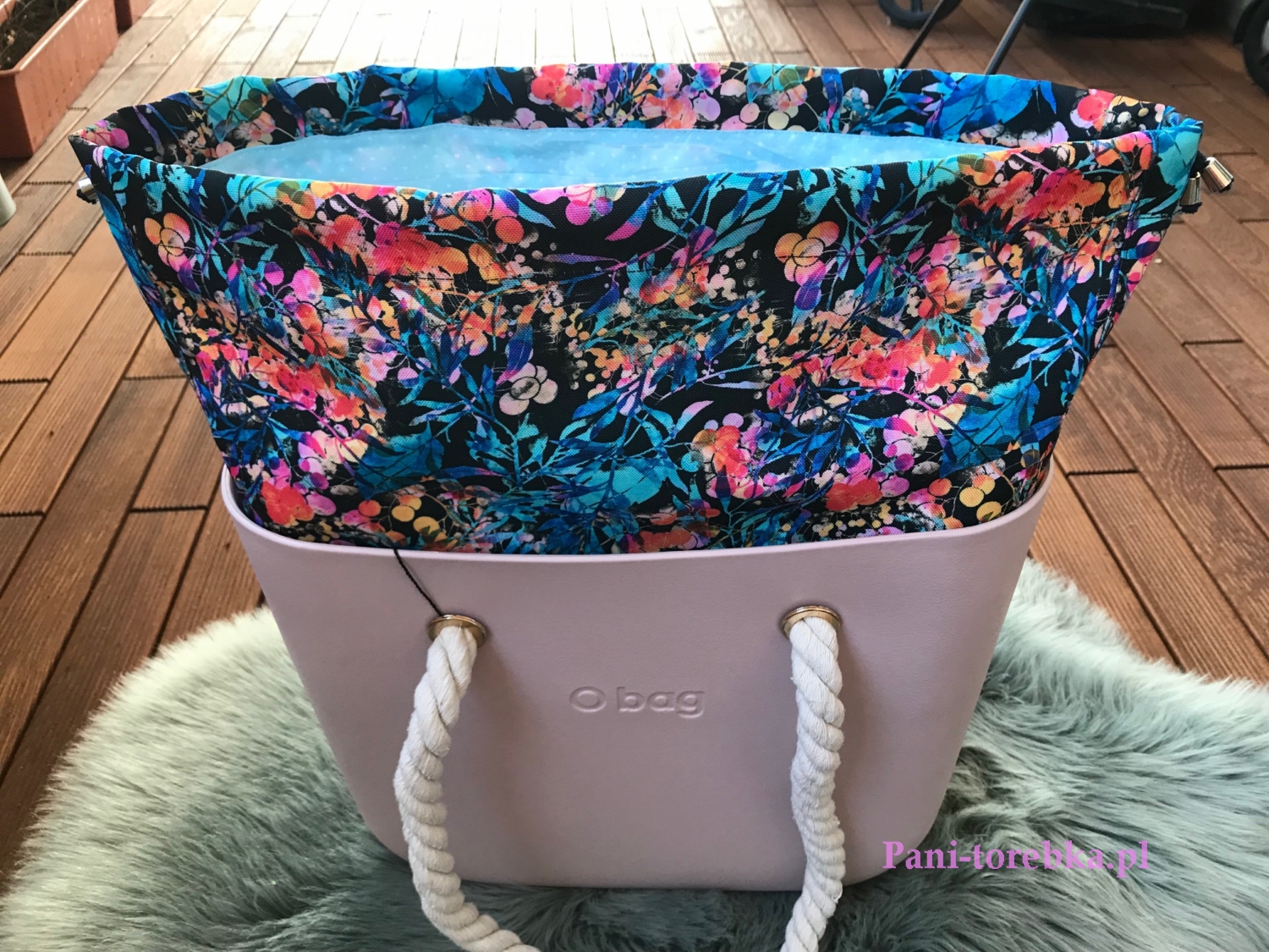 Organizer komin obag standard wzór jarzębina na czarnym