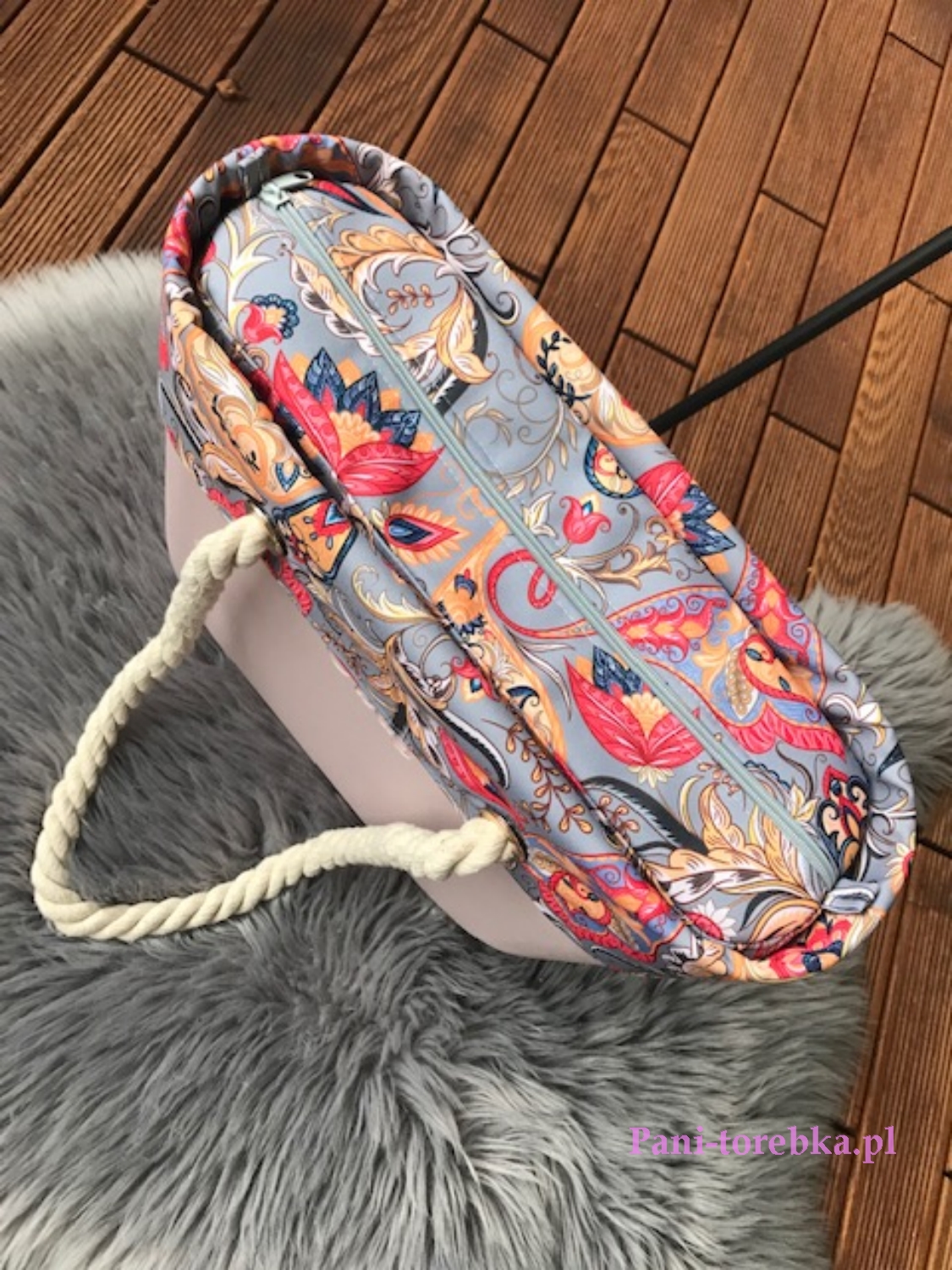 organizer plus opaska do obag standard paisley szary