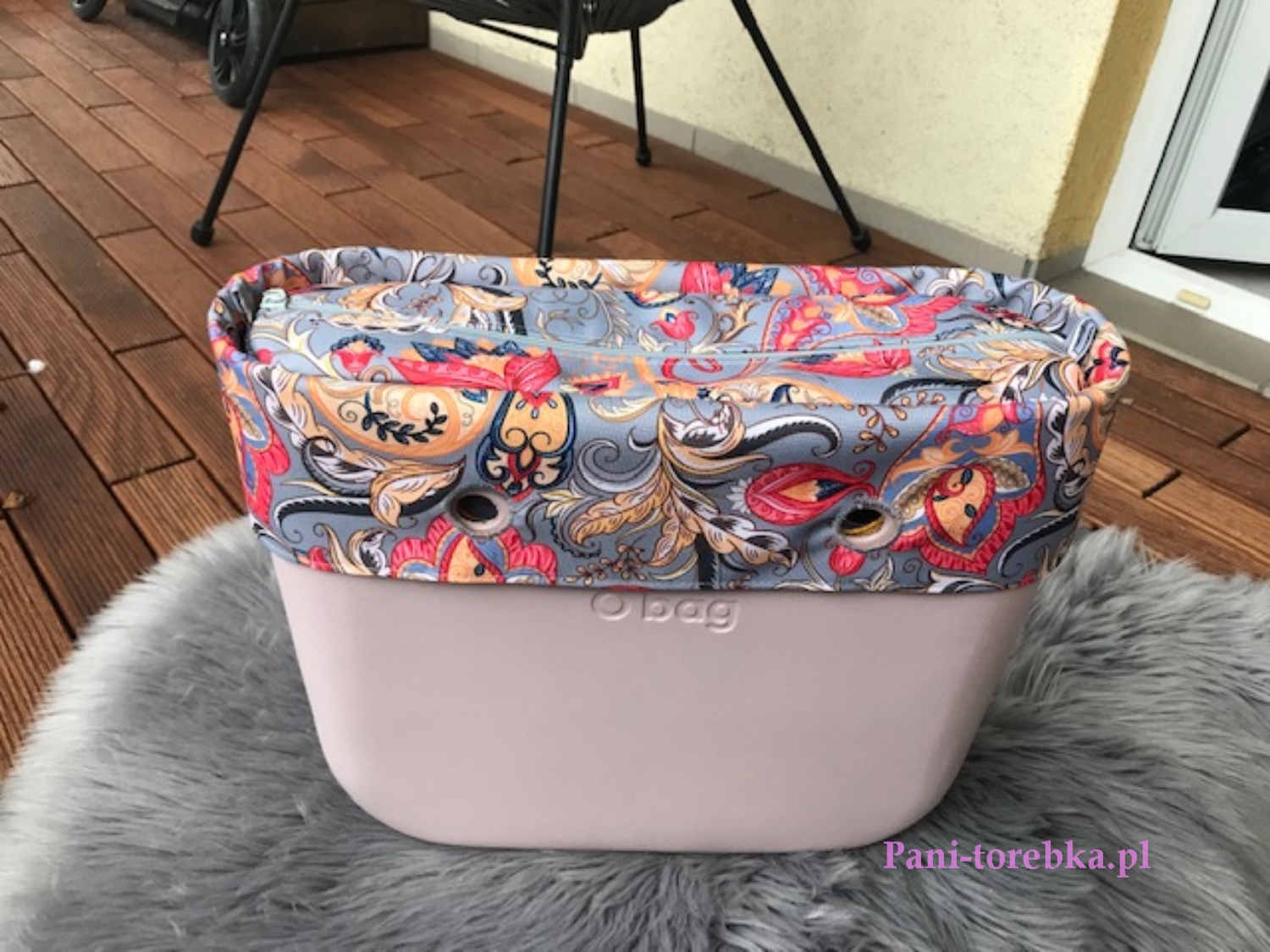 organizer plus opaska do obag standard paisley szary