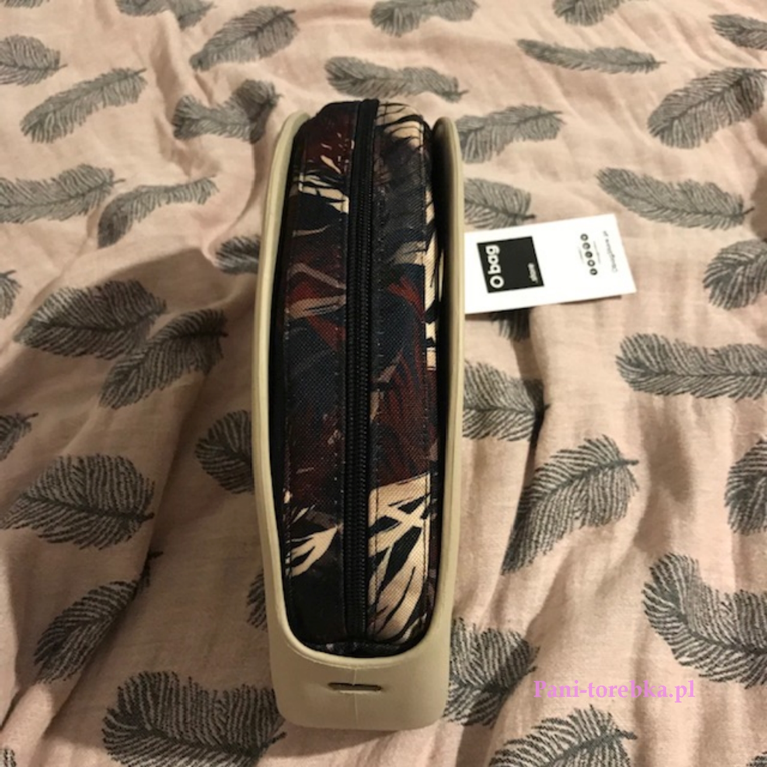 organizer obag moonlight listki na czarnym tle