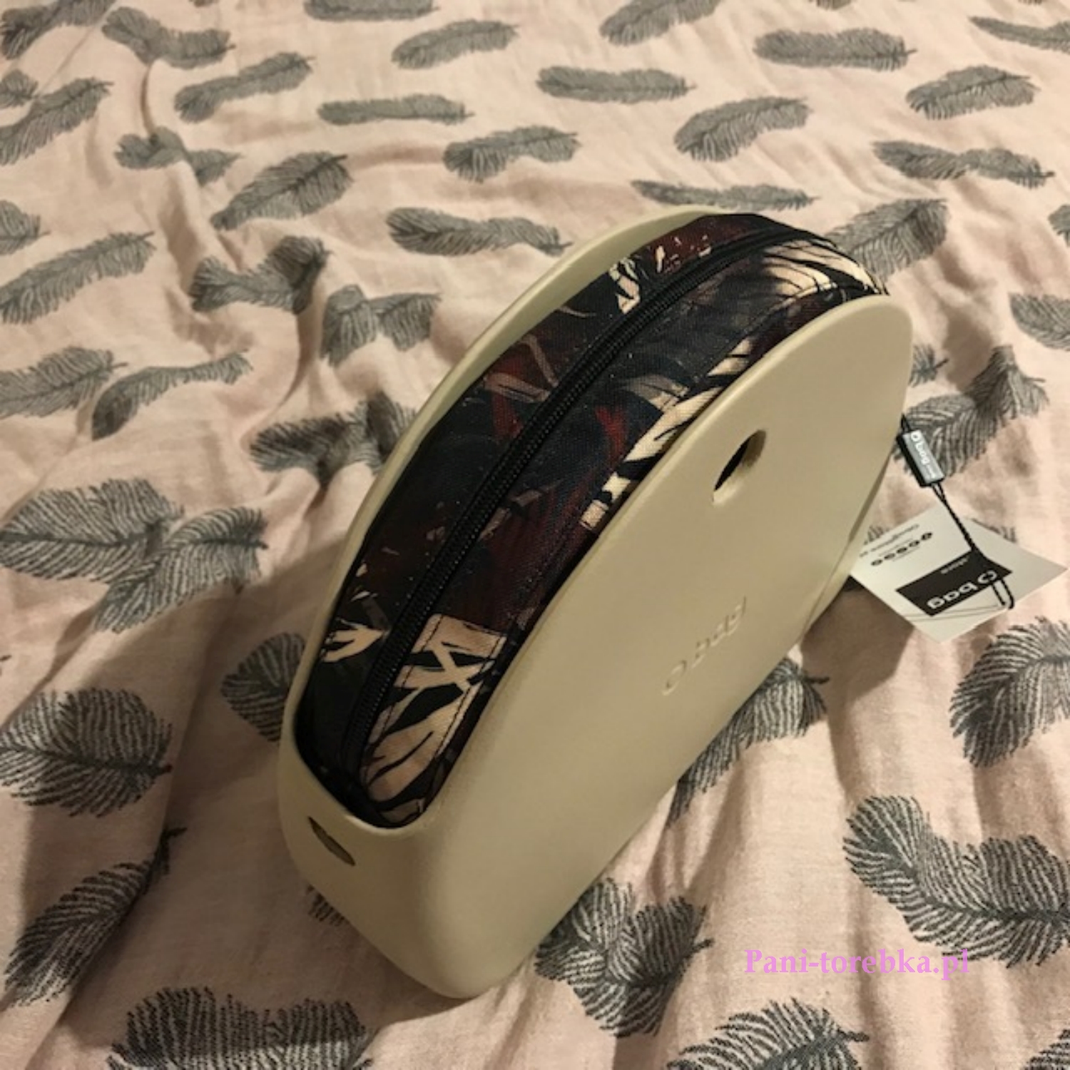 organizer obag moonlight listki na czarnym tle