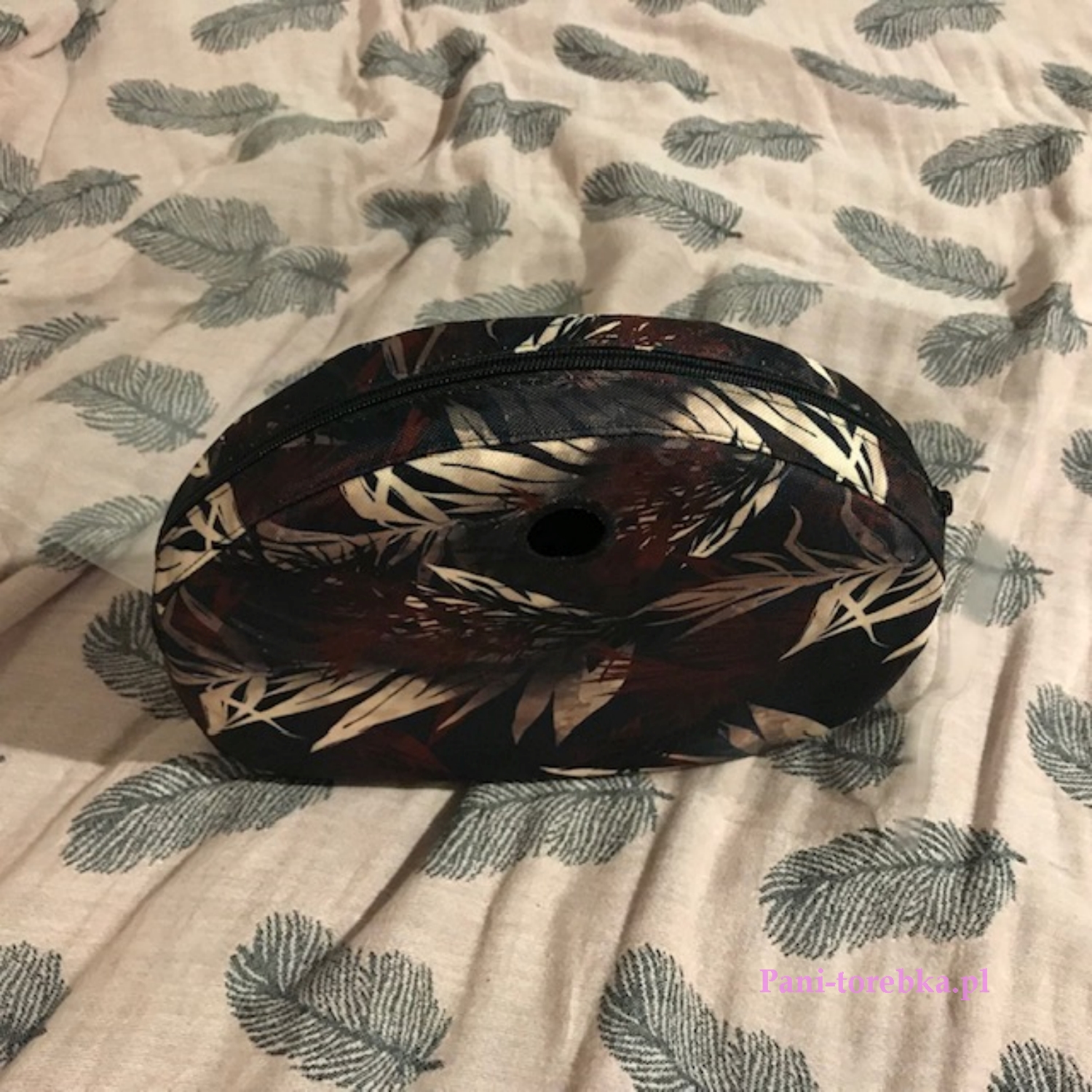 organizer obag moonlight listki na czarnym tle