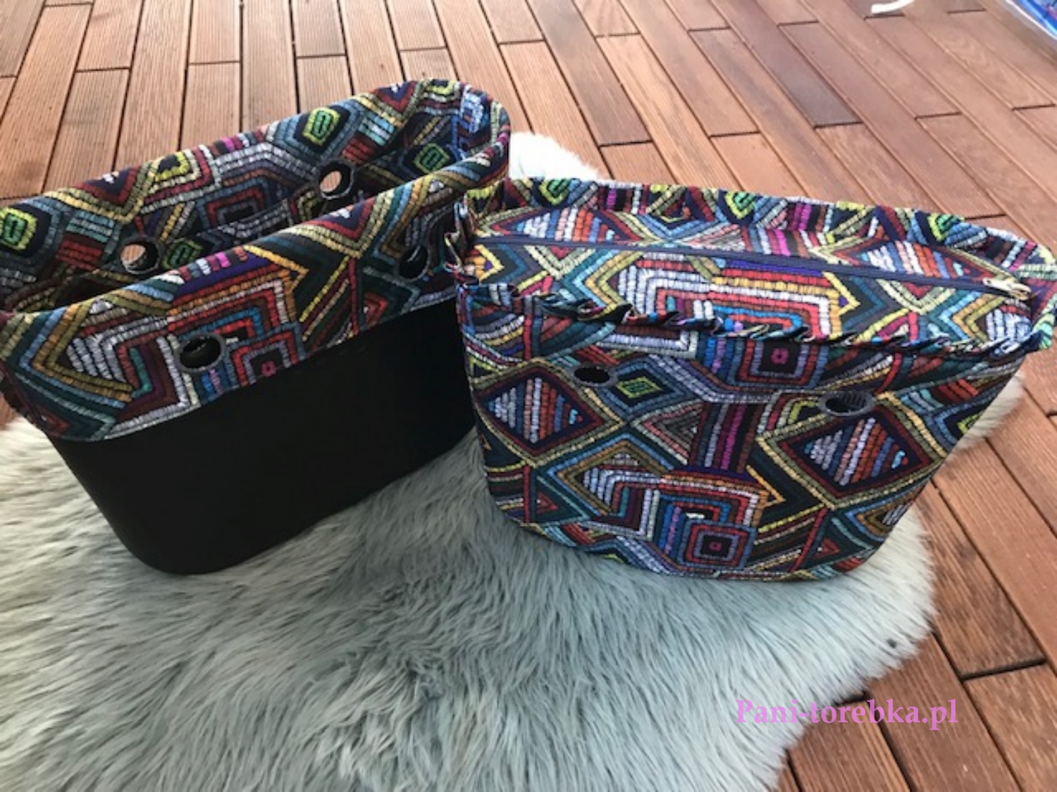 organizer na zamek z falbanka do obag mini aztec plus opaska