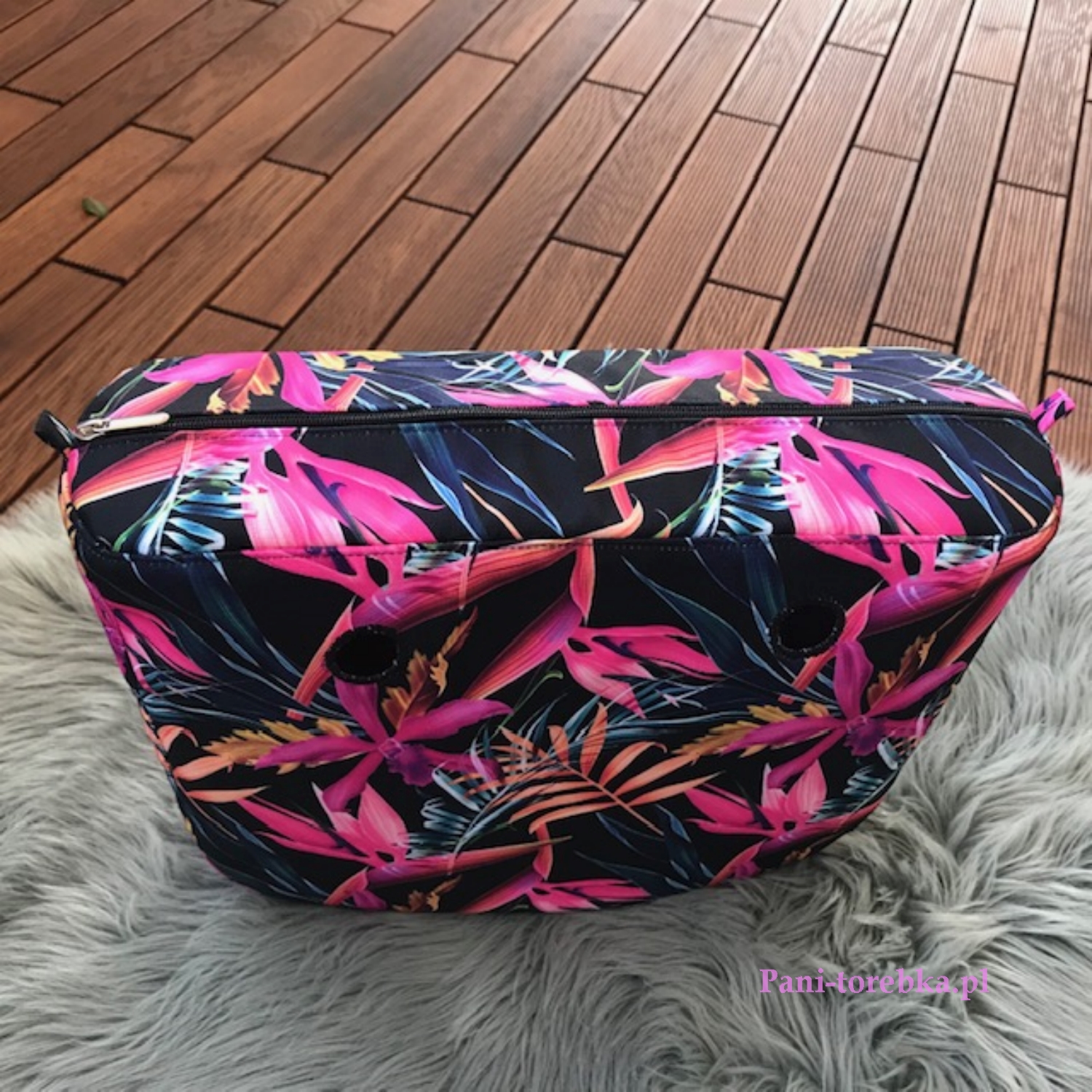 organizer obag standard wzór dzikie kwiaty