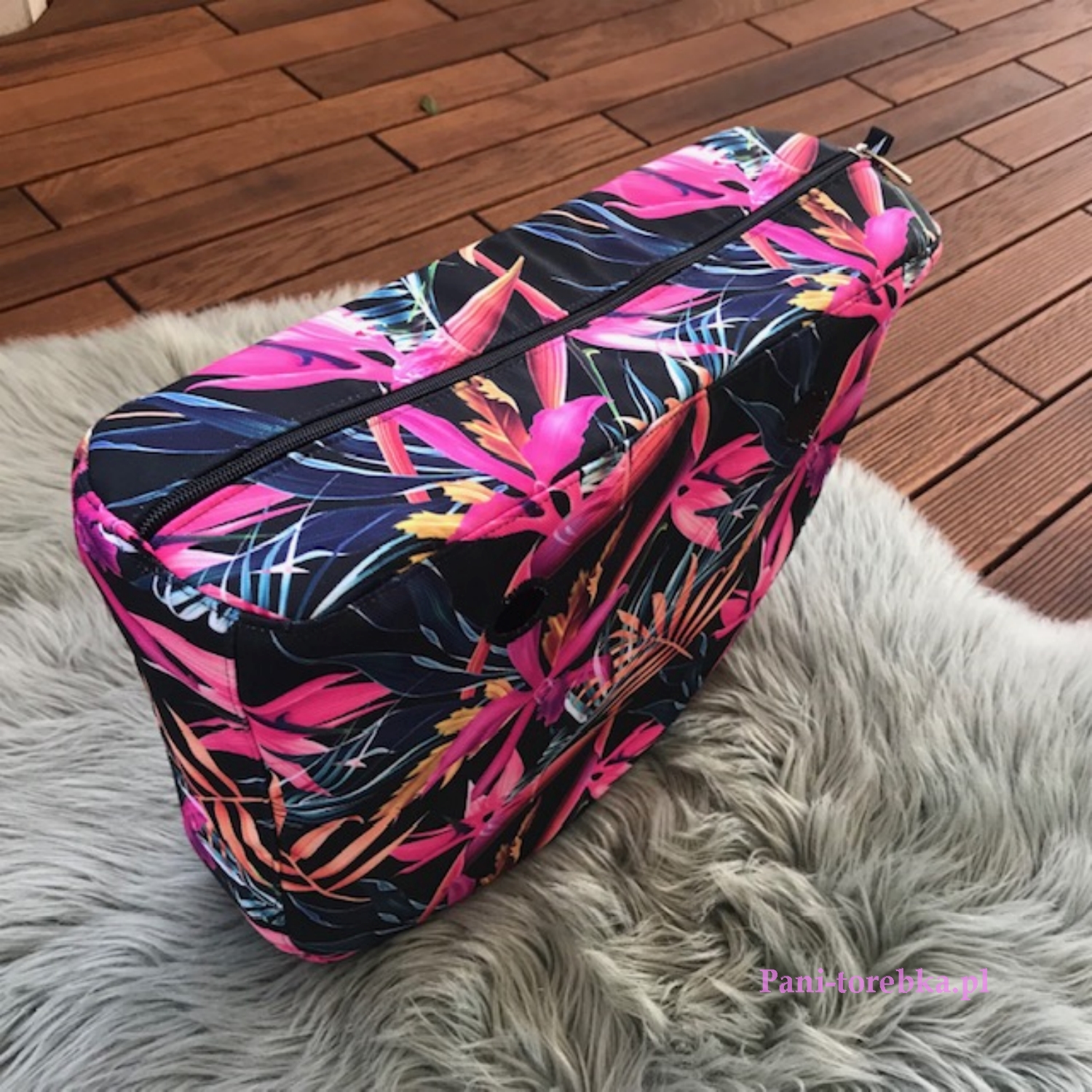 organizer obag standard wzór dzikie kwiaty