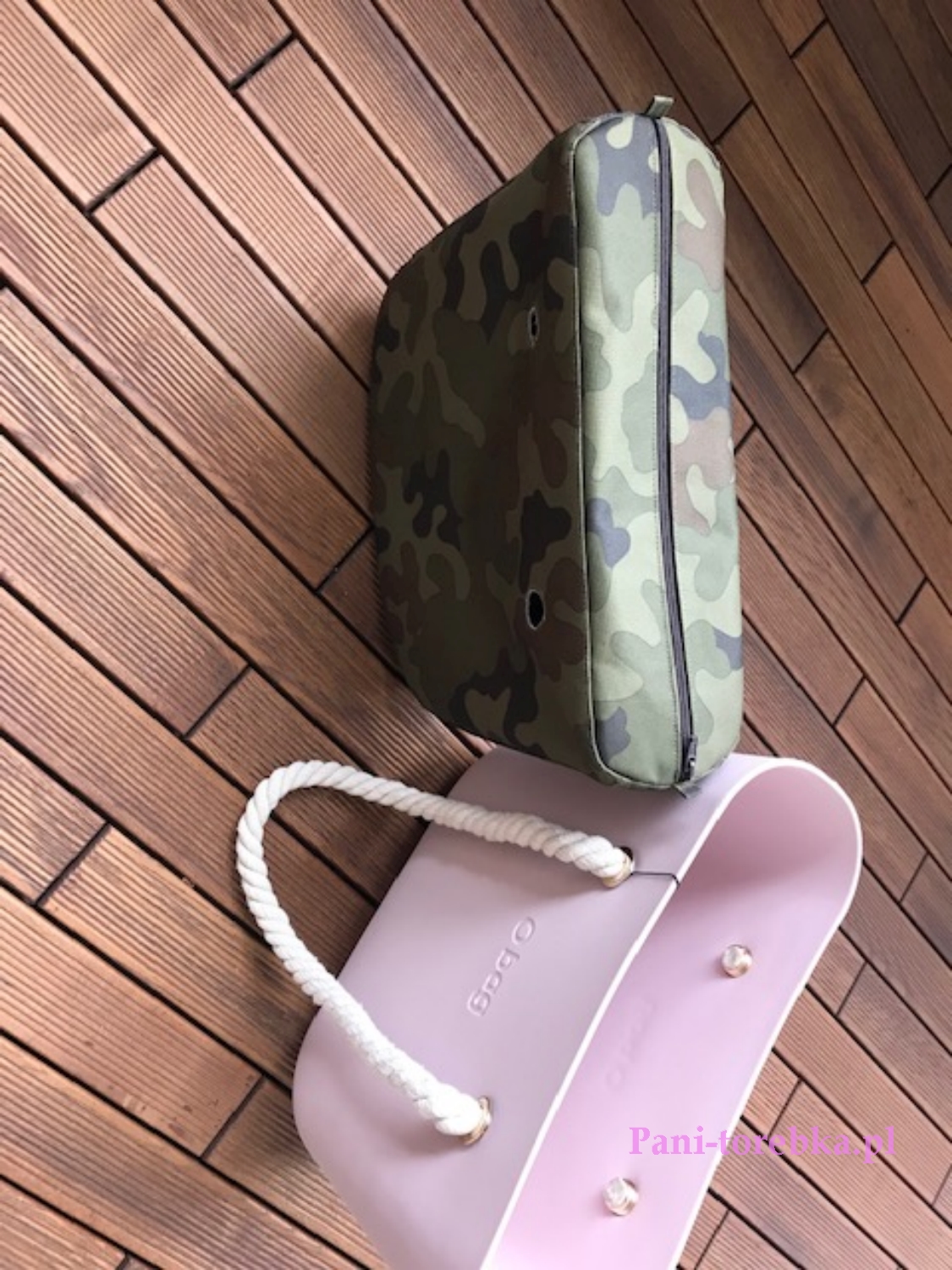 organizer obag standard wzór moro ciemnozielone