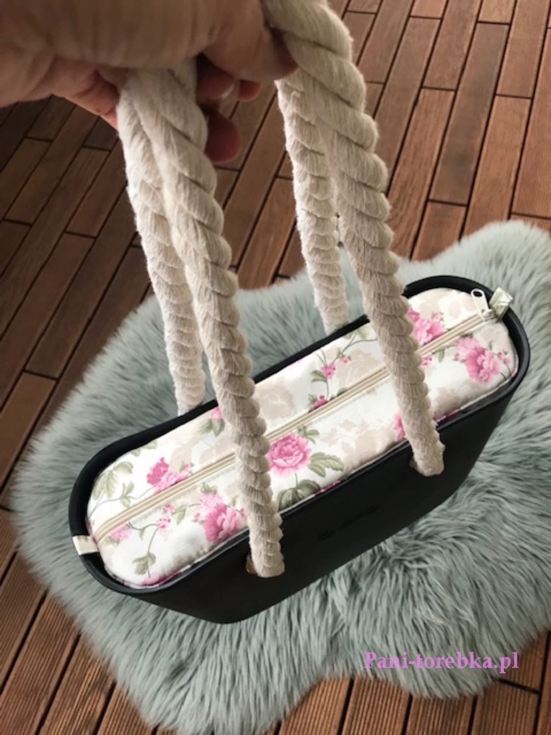 organizer do obag mini wzór różyczki 