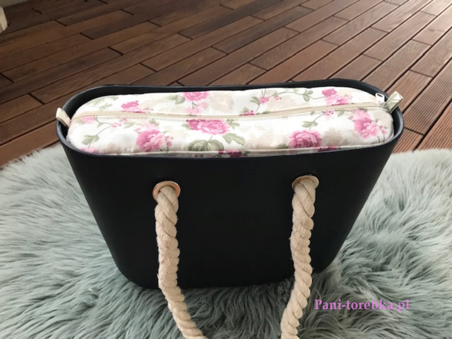 organizer do obag mini wzór różyczki 