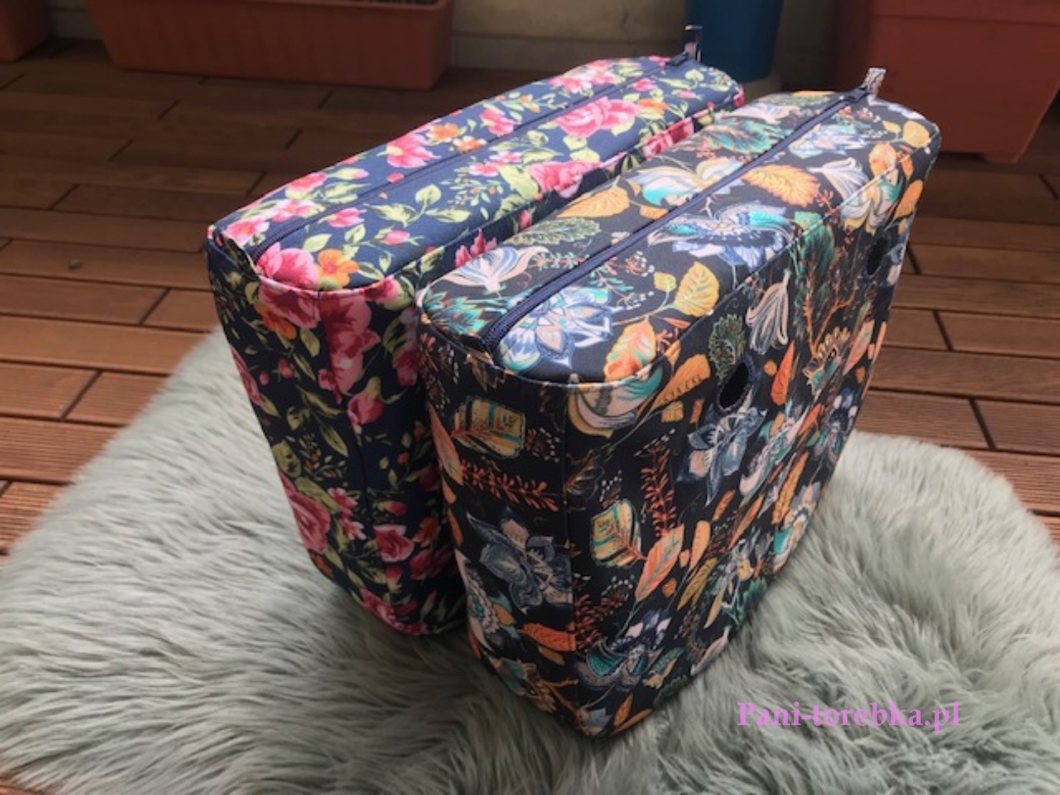 organizer na zamek obag standard wzor niebieska jesien
