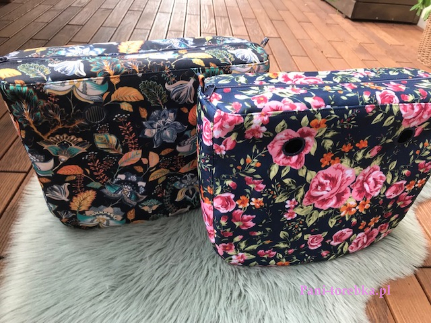 organizer na zamek obag standard wzor niebieska jesien