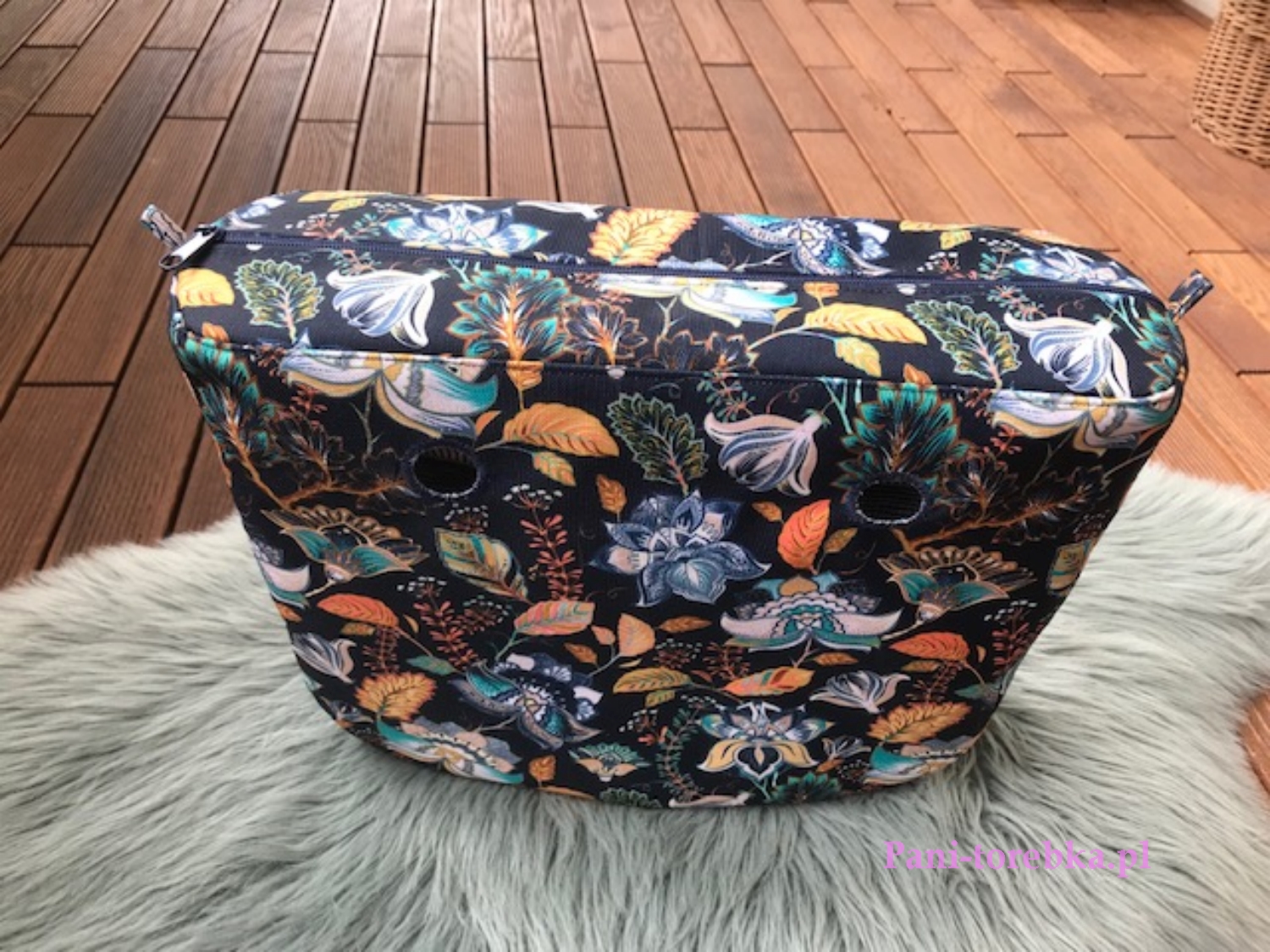 organizer na zamek obag standard wzor niebieska jesien