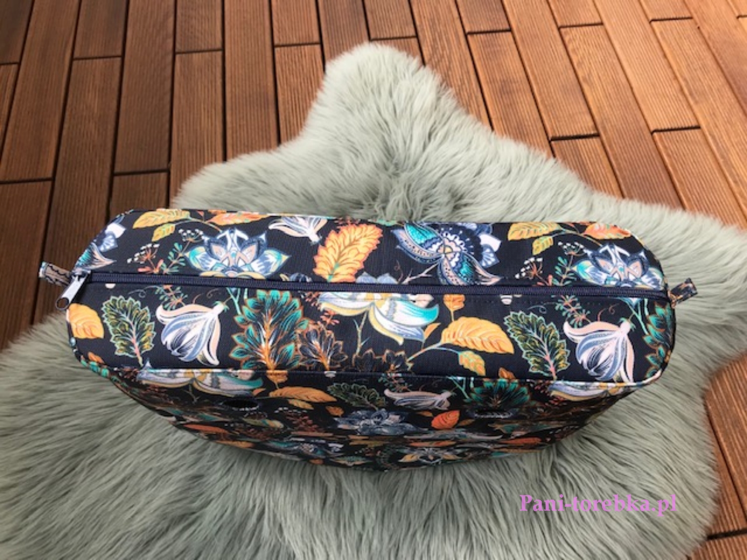 organizer na zamek obag standard wzor niebieska jesien