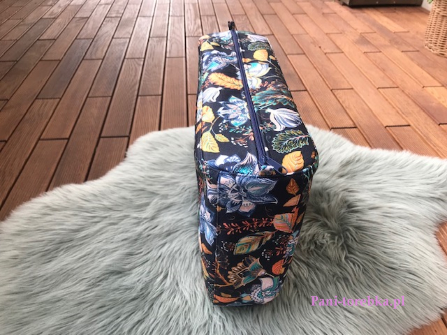 organizer na zamek obag standard wzor niebieska jesien