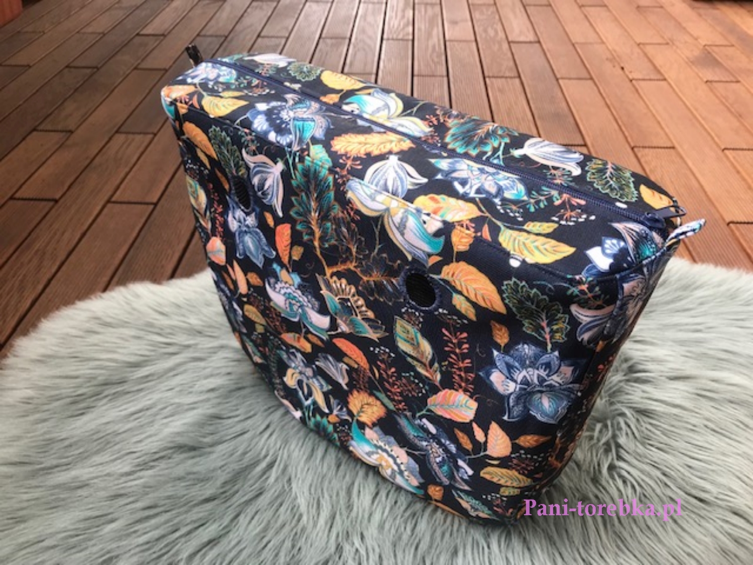 organizer na zamek obag standard wzor niebieska jesien