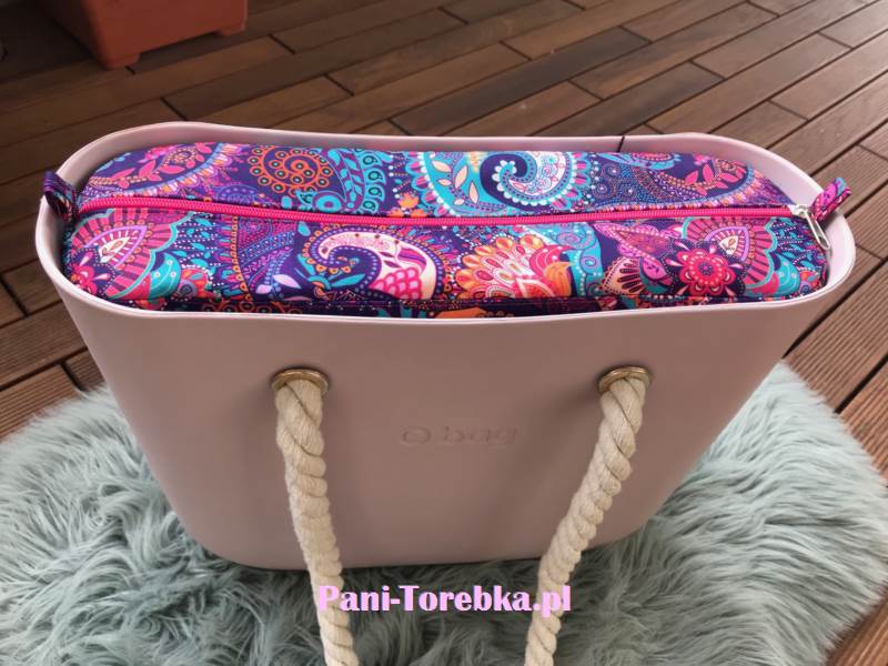 organizer obag standard paisley fioletowy