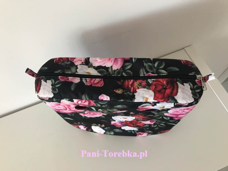 organizer obag mini roze na czarnym