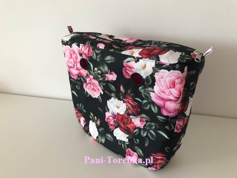 organizer obag mini roze na czarnym