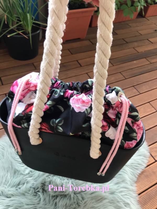 organizer komin obag mini roze na czarnym