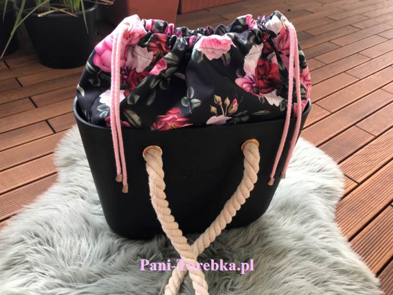 organizer komin obag mini roze na czarnym