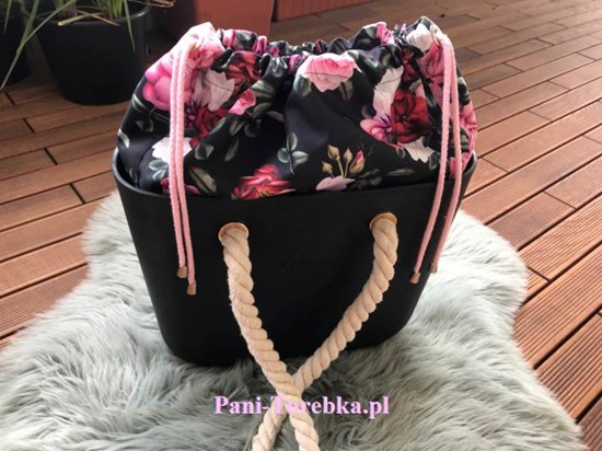 organizer komin obag mini roze na czarnym