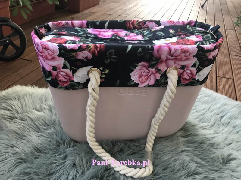 organizer obag standard roze na czarnym plus opaska