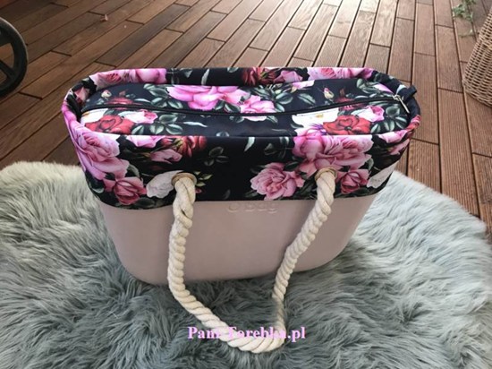 organizer obag standard roze na czarnym plus opaska