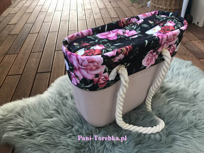 organizer obag standard roze na czarnym plus opaska