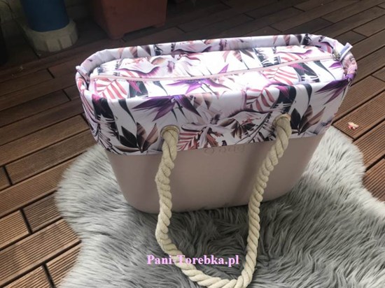 organizer obag standard dzikie kwiaty fiolet plus opaska