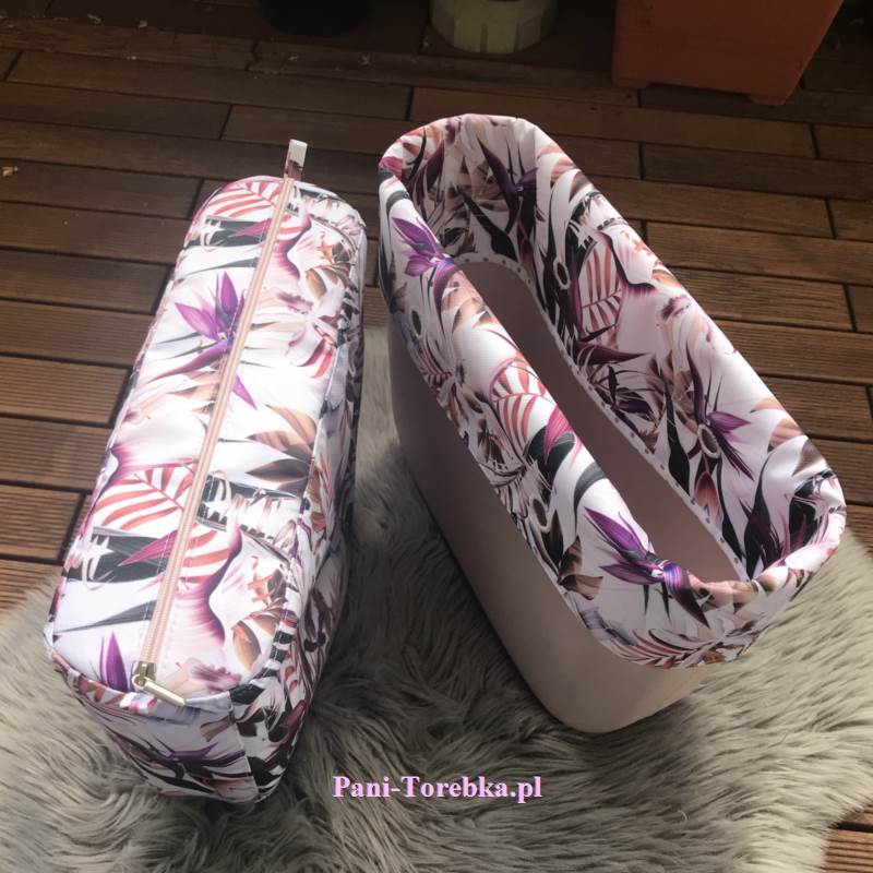 organizer obag standard dzikie kwiaty fiolet plus opaska