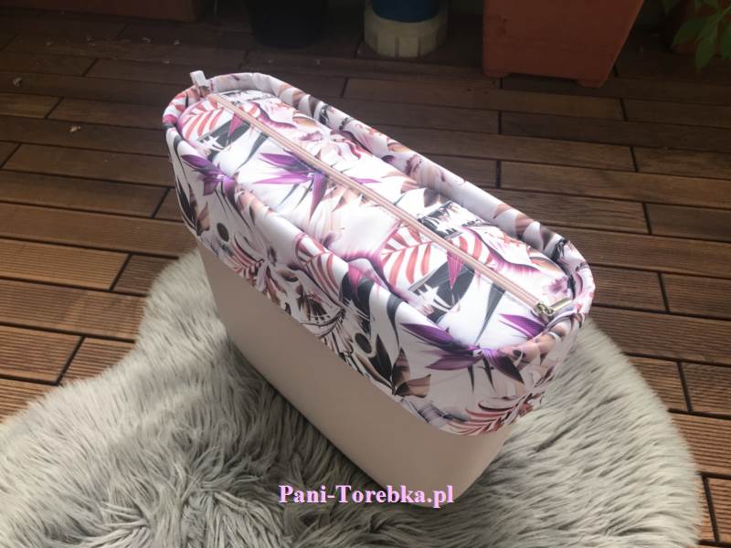 organizer obag standard dzikie kwiaty fiolet plus opaska